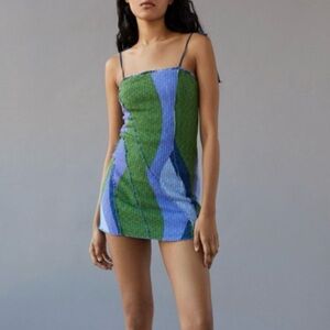 Urban Outfitters Multicolor Strappy Dress Size L